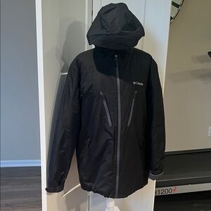 Omni-Shield Columbia Men's Black Jacket with Removable Hood